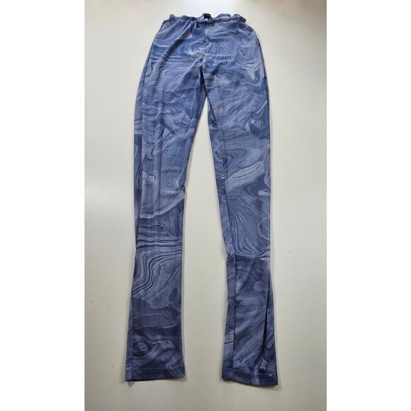 Naked wardrobe sheer see through geometric swirl elastic waist pants size medium - Picture 2 of 8